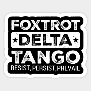 Foxtrot-Delta-Tango Sticker